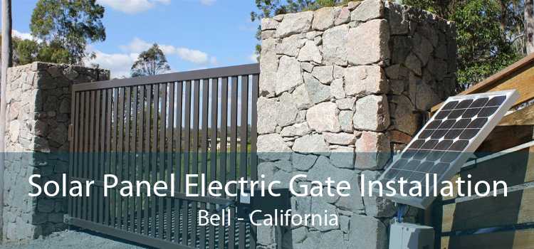 Solar Panel Electric Gate Installation Bell - California