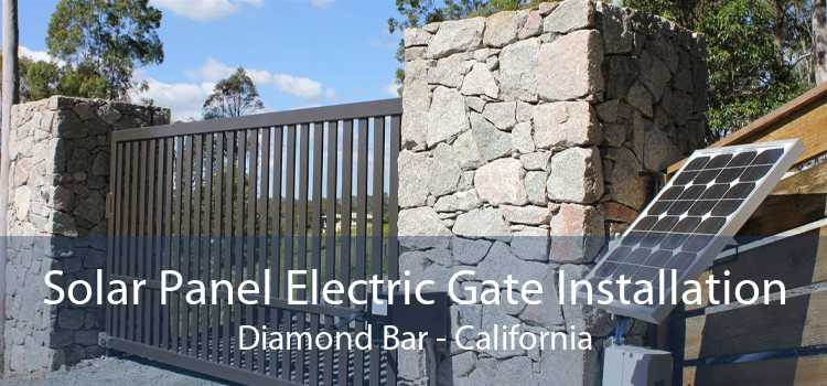 Solar Panel Electric Gate Installation Diamond Bar - California