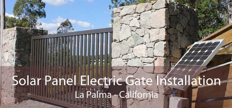 Solar Panel Electric Gate Installation La Palma - California