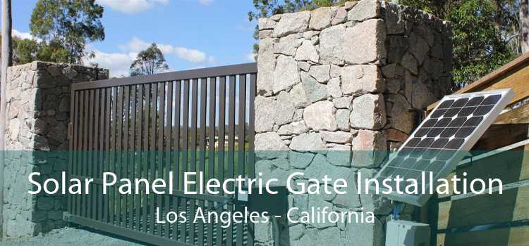 Solar Panel Electric Gate Installation Los Angeles - California