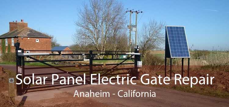 Solar Panel Electric Gate Repair Anaheim - California