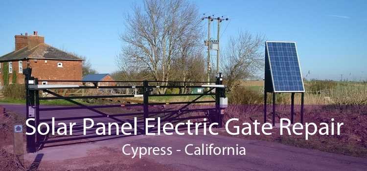 Solar Panel Electric Gate Repair Cypress - California