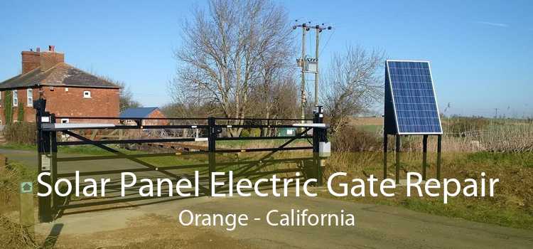 Solar Panel Electric Gate Repair Orange - California