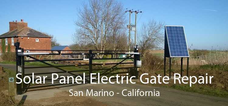 Solar Panel Electric Gate Repair San Marino - California